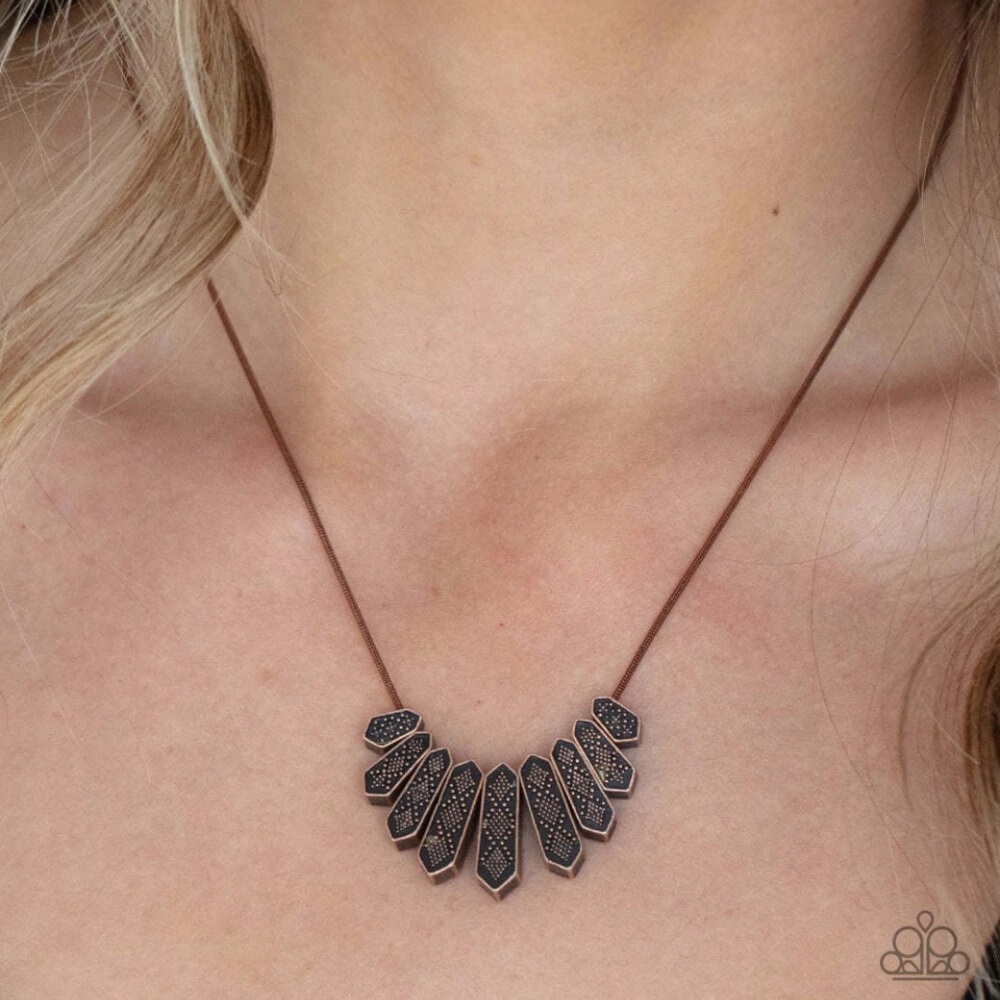 Paparazzi Monumental March - Copper Necklace